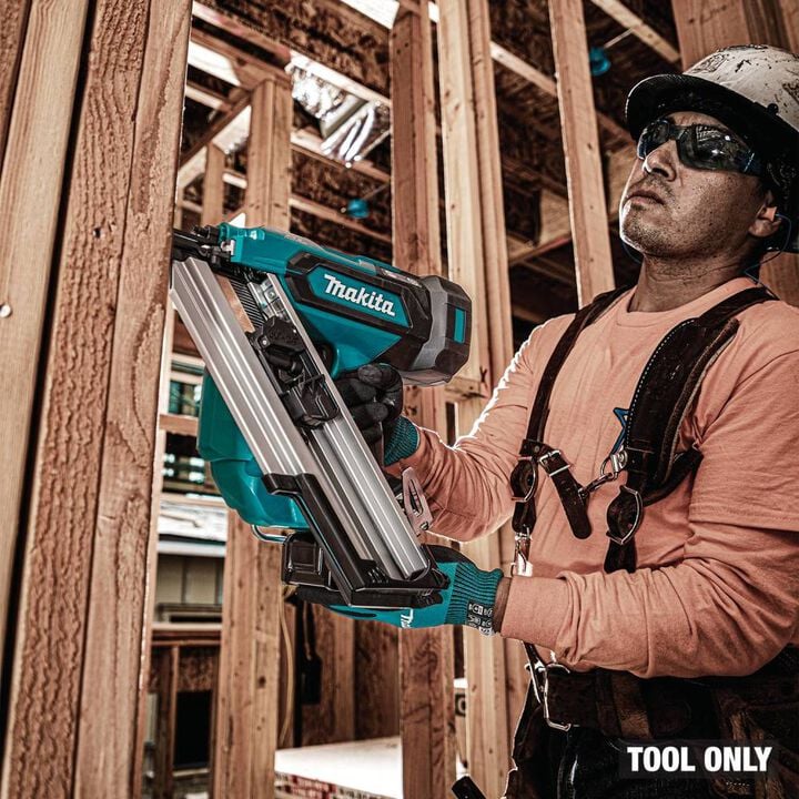 Makita 40V Max XGT Brushless Cordless 30 Degree Clipped Head 3-1/2 Inch Framing Nailer (Bare Tool) & Proud-Setting Nose Adapter Bundle, large image number 14