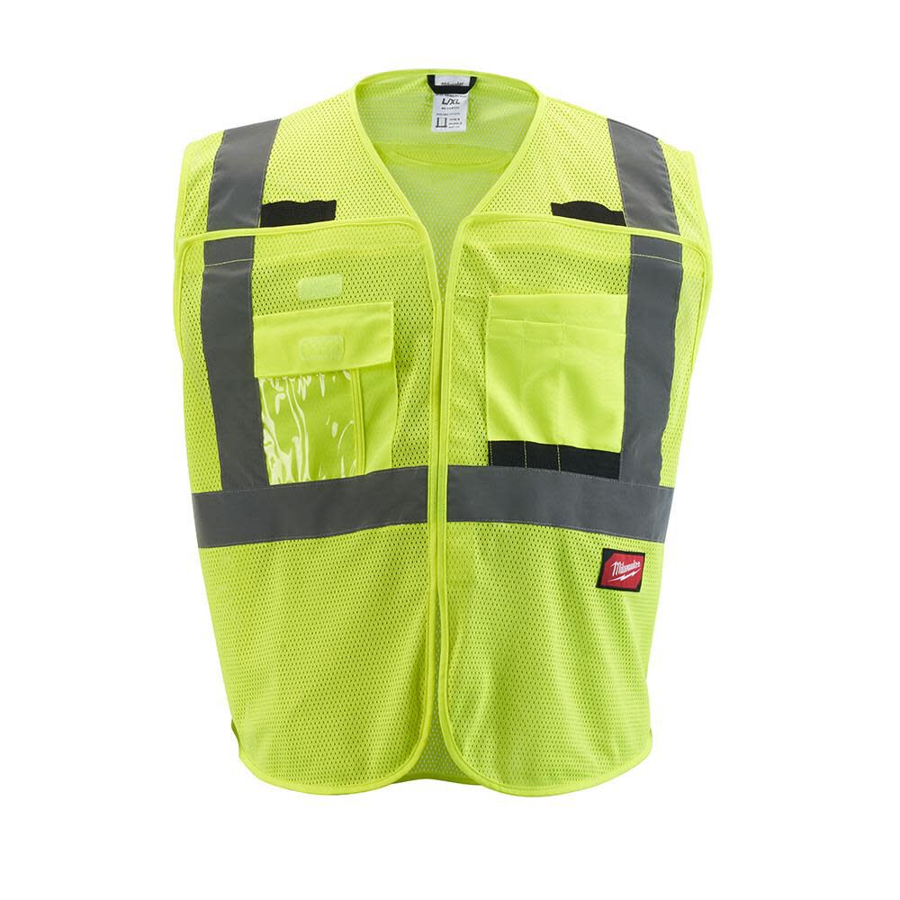 Milwaukee High Vis Safety Vest Class 2 Breakaway Mesh, large image number 1