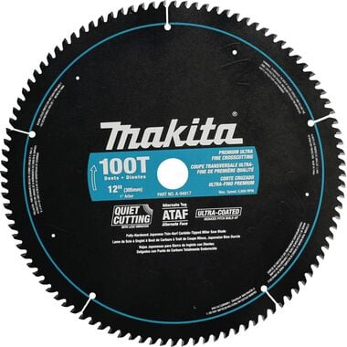 Makita 12 In. x 1 In. 100T Ultra-Coated Miter Saw Blade, large image number 0