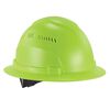 Ergodyne Skullerz 8968 Lime Lightweight Full Brim Hard Hat Vented Class C, small image number 1
