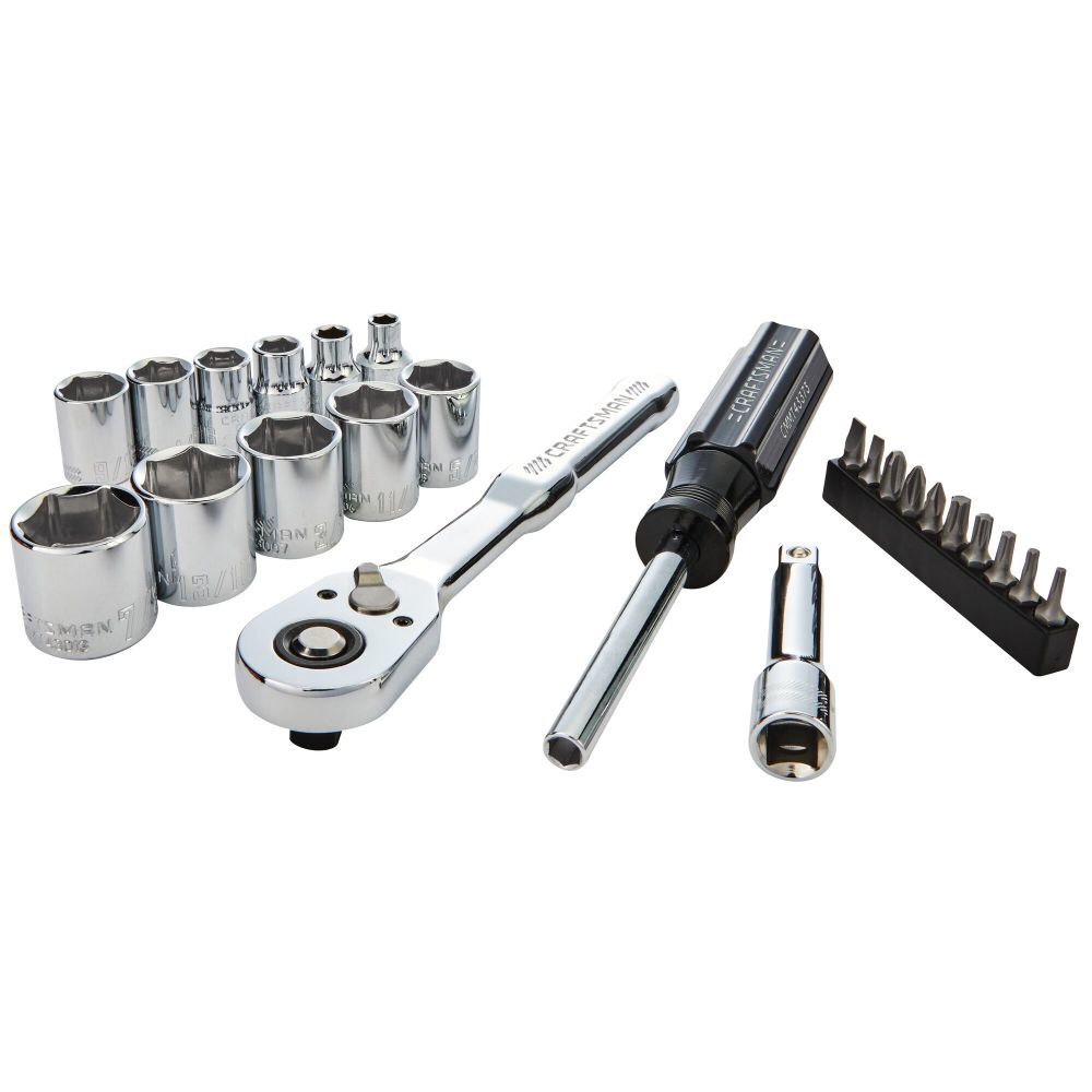 CRAFTSMAN 24Pc 3/8 Inch Drive (SAE) Mechanics Tool Set, large image number 1