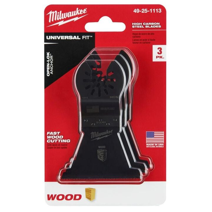 Milwaukee OPEN-LOK 2-1/2inch HCS WOOD BLADES 3PK, large image number 9