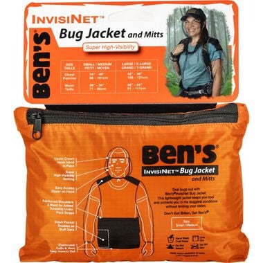 Bens InvisiNet Bug Jacket & Mitts - S/M