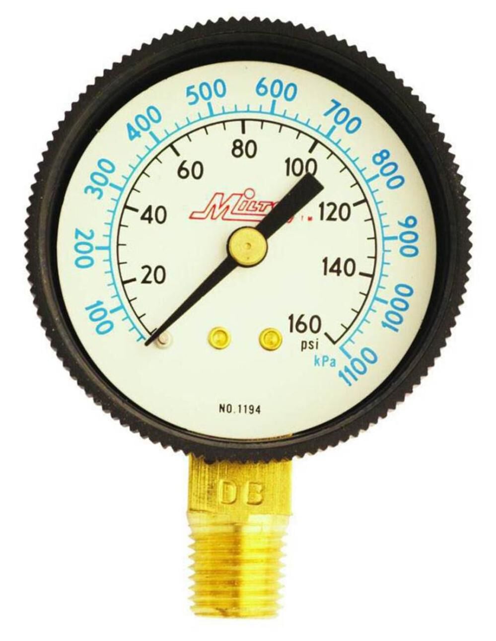 Milton Dial Gauge 1/4 Inch NPT, large image number 1