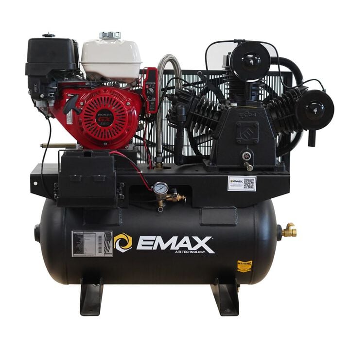EMAX 30 Gallon 175 PSI Gas Driven Air Compressor with Maintenance Kit, large image number 1