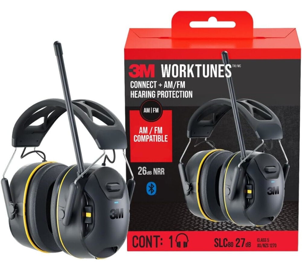 3M WorkTunes Connect + 26 dB NRR AM/FM Hearing Protector, large image number 1
