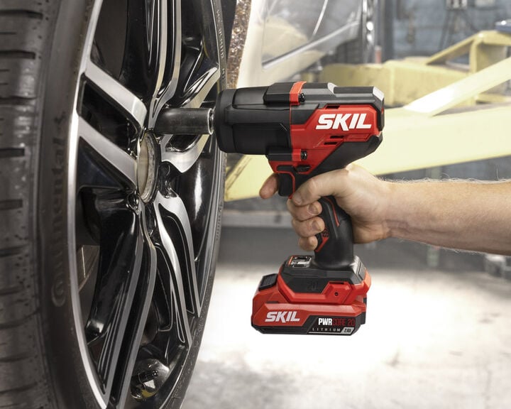 SKIL PWRCORE 20 Brushless 20V 1/2 Inch Mid Torque Impact Wrench Kit, large image number 3