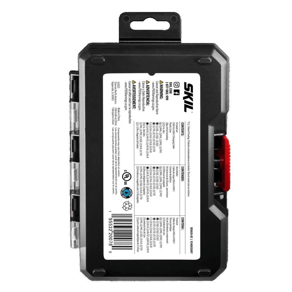 SKIL Twist 2.0 Rechargeable 4V Screwdriver with 28 PC Bit Kit, large image number 6