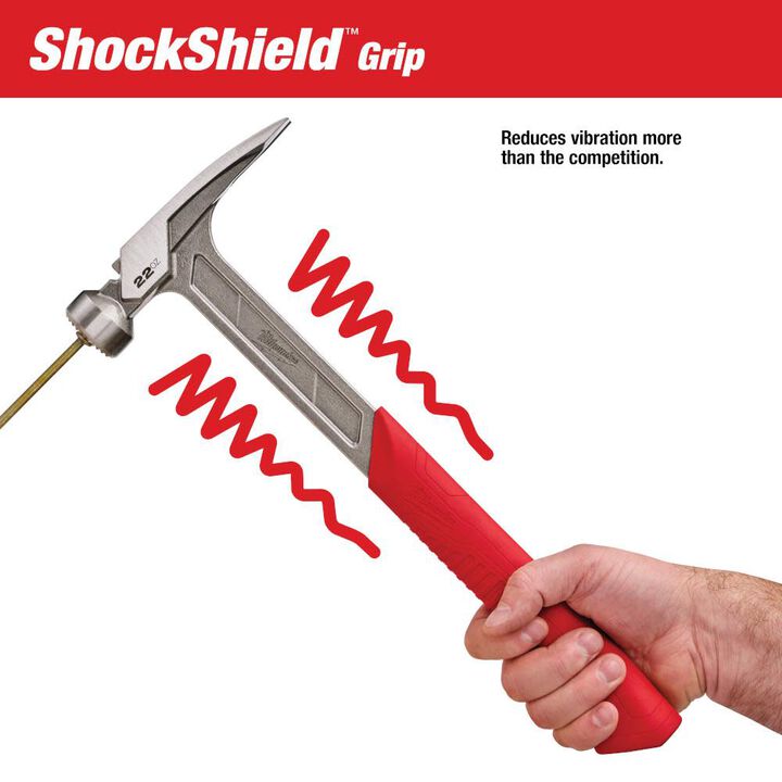 Milwaukee 22 oz Milled Face Framing Hammer, large image number 4