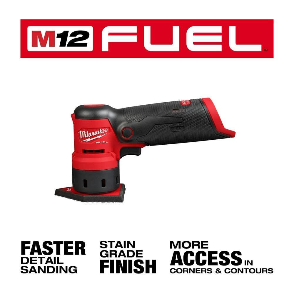 Milwaukee M12 Orbital Sander Bare Tool Assorted Mesh Sanding Sheet 12 Pack Bundle Mil000011320 Sansujyuku sansujyuku.com