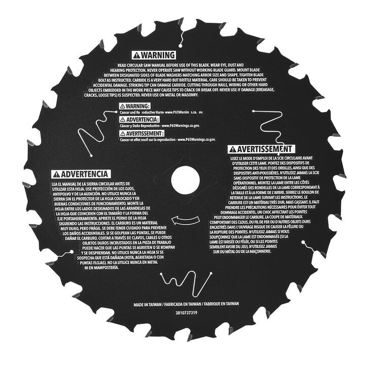 FLEX 7-1/4-In 24T Circular Saw Blade, large image number 1