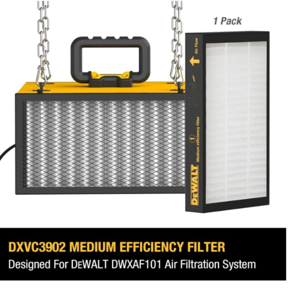 DEWALT Medium Efficiency Replacement Filter for DWXAF101 Air Filtration