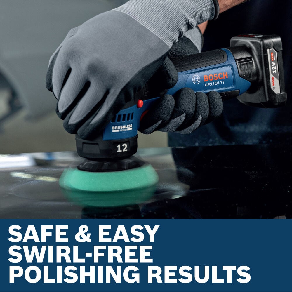 Bosch 12V 3 Inch Random Orbital Polisher (Bare Tool), large image number 5