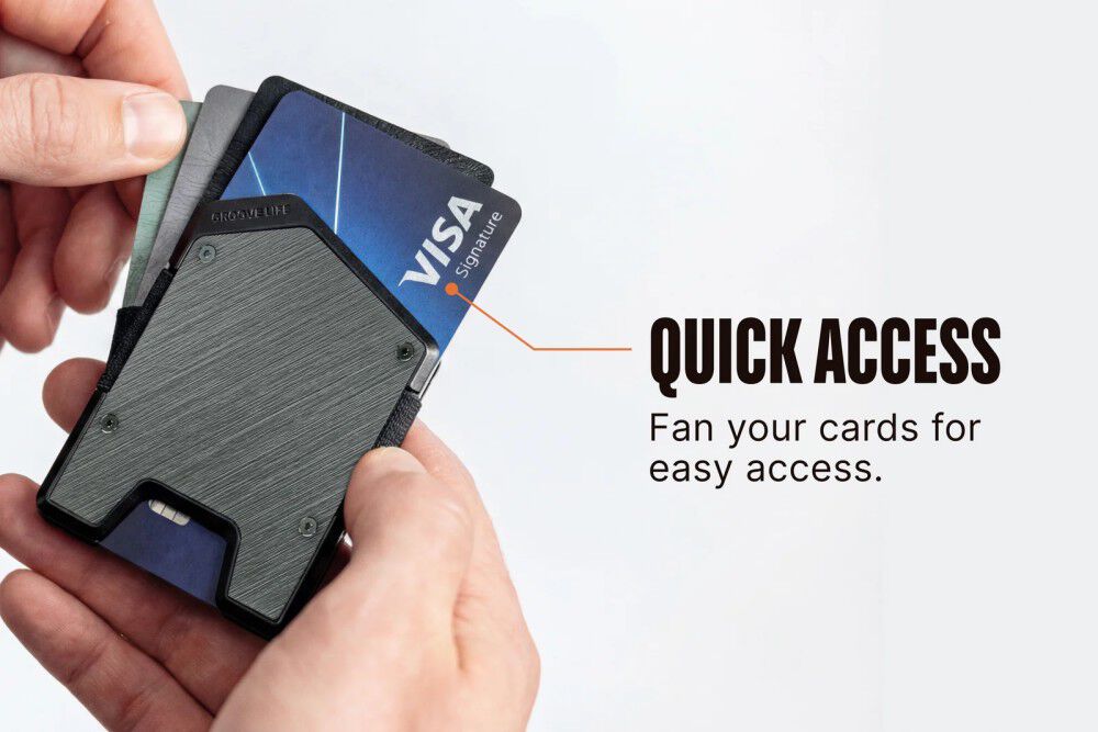 Groove Life Stealth Aluminum Wallet Black, large image number 3