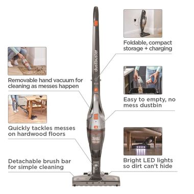 Black and Decker POWERSERIES Cordless Stick Vacuum Cleaner Kit, large image number 10