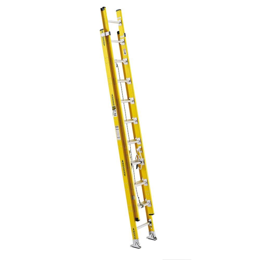 Werner 20-ft Fiberglass 375-lb Type IAA Extension Ladder - D7120-2