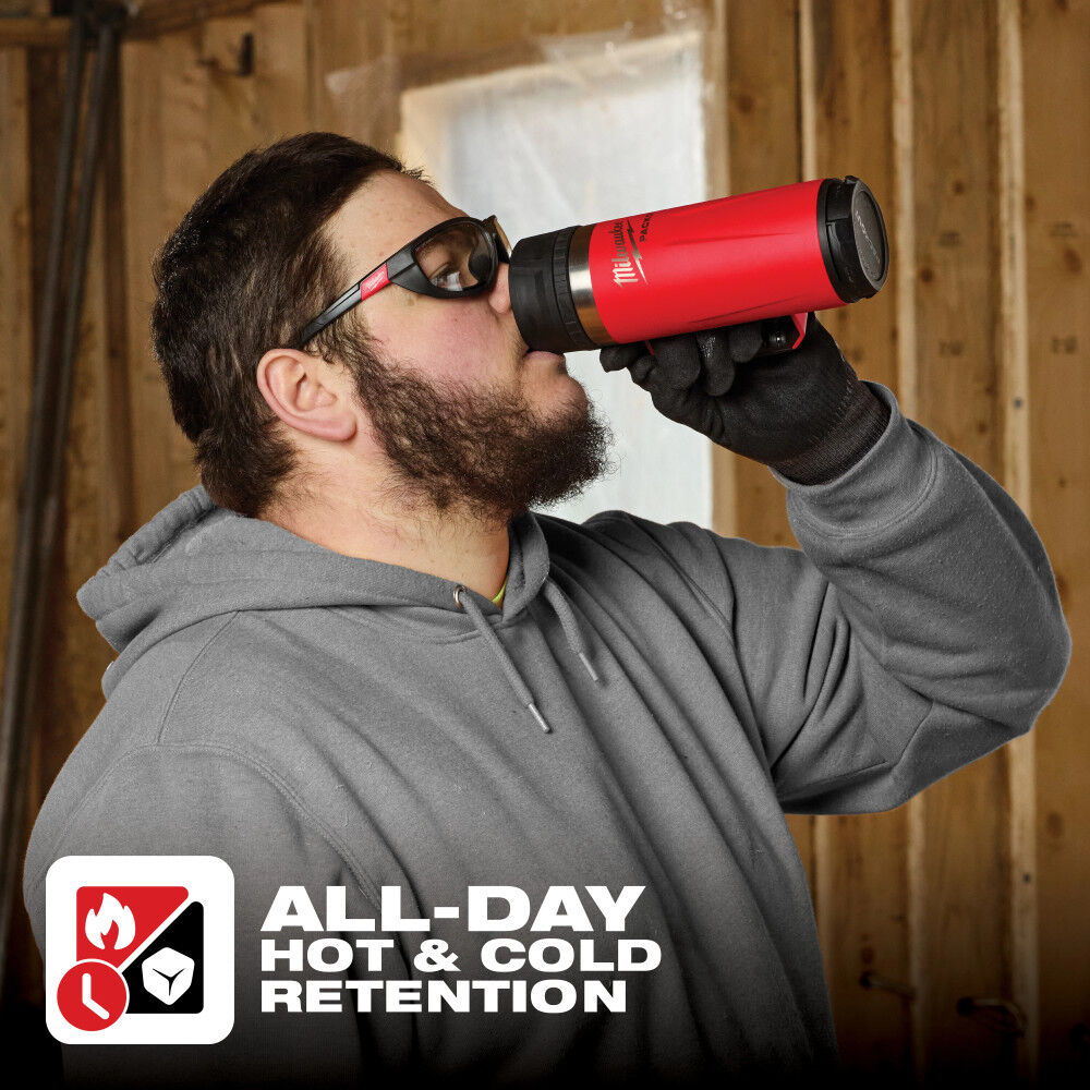 Milwaukee PACKOUT 18 Oz Insulated Mug with Sip Lid Red, large image number 2