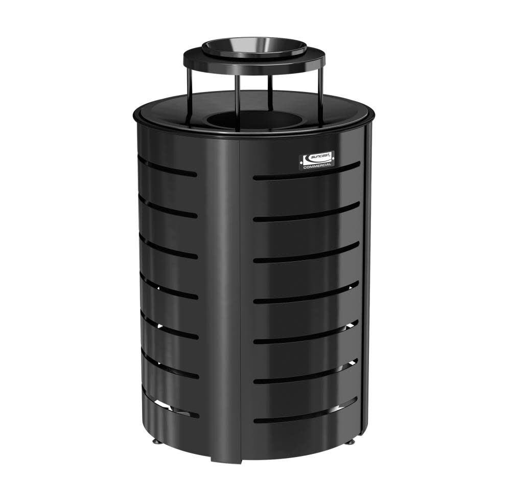 Suncast Metal Trash Can - Metal Lid, large image number 1