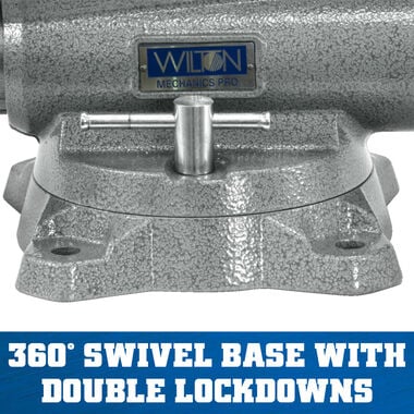 Wilton Mechanics Pro Vise 10 Jaw Width 12in Jaw Opening 360 Swivel Base, large image number 1