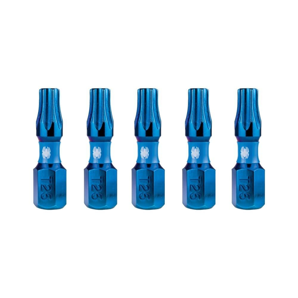 Spyder 1 Inch T25 Impact Driver Bit, 5 Pieces, large image number 1