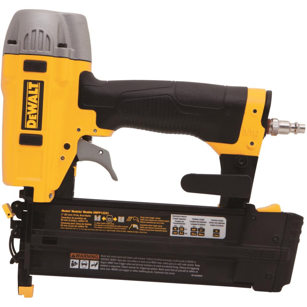Dewalt brad nailer shop and compressor