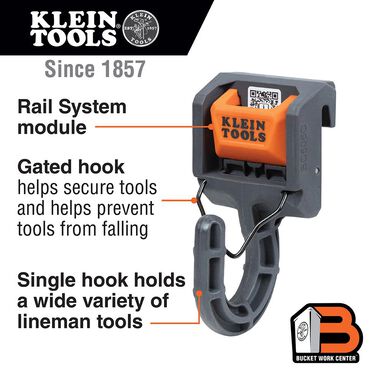 Klein Tools BC501C Hard Tool Rail System Storage Module