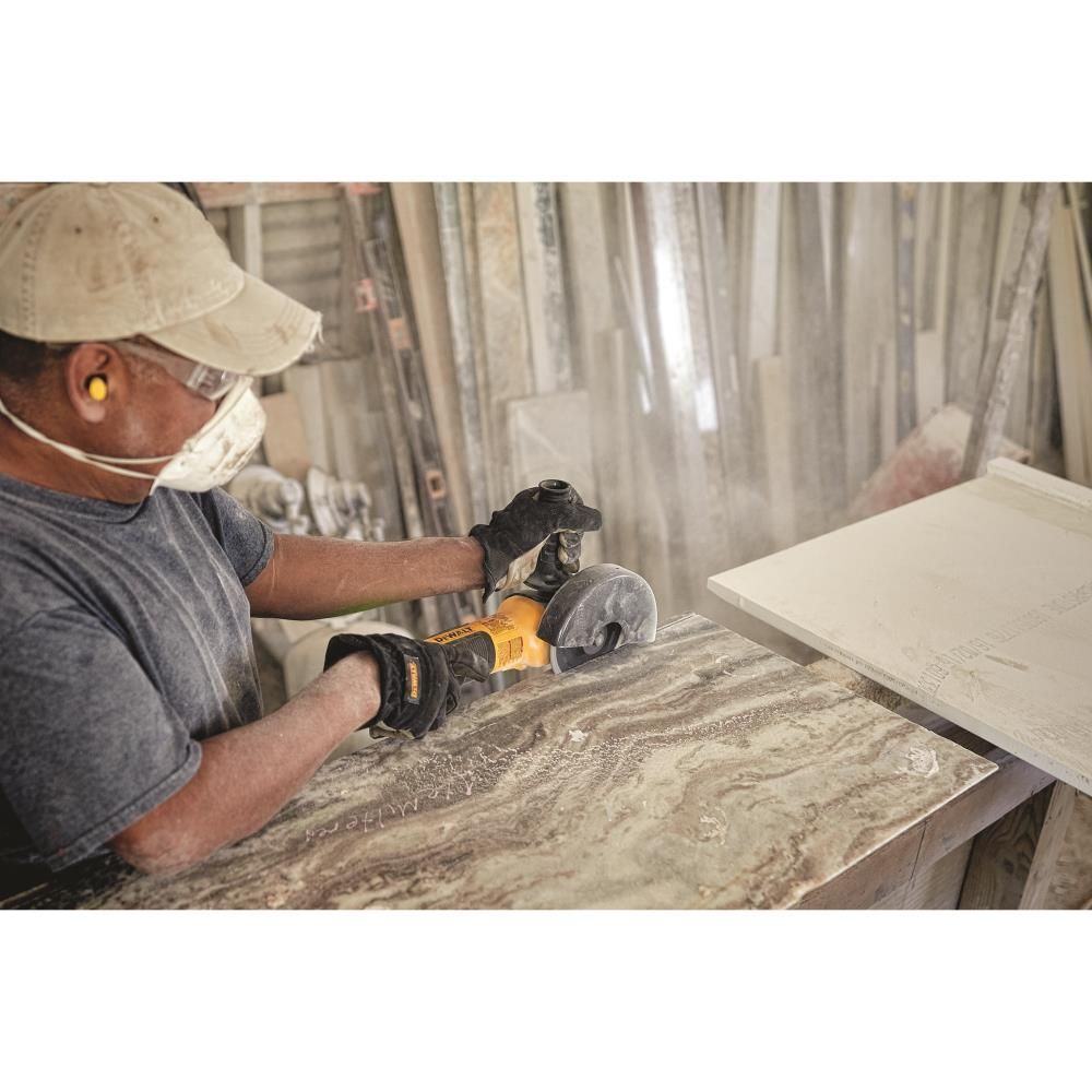 DEWALT 5-in Variable Speed Slide Switch Small Angle Grinder with Kickback Brake, large image number 6