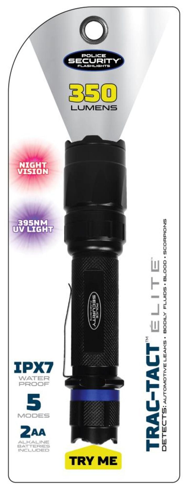 Police Security Trac-Tact 2AA Flashlight, large image number 1