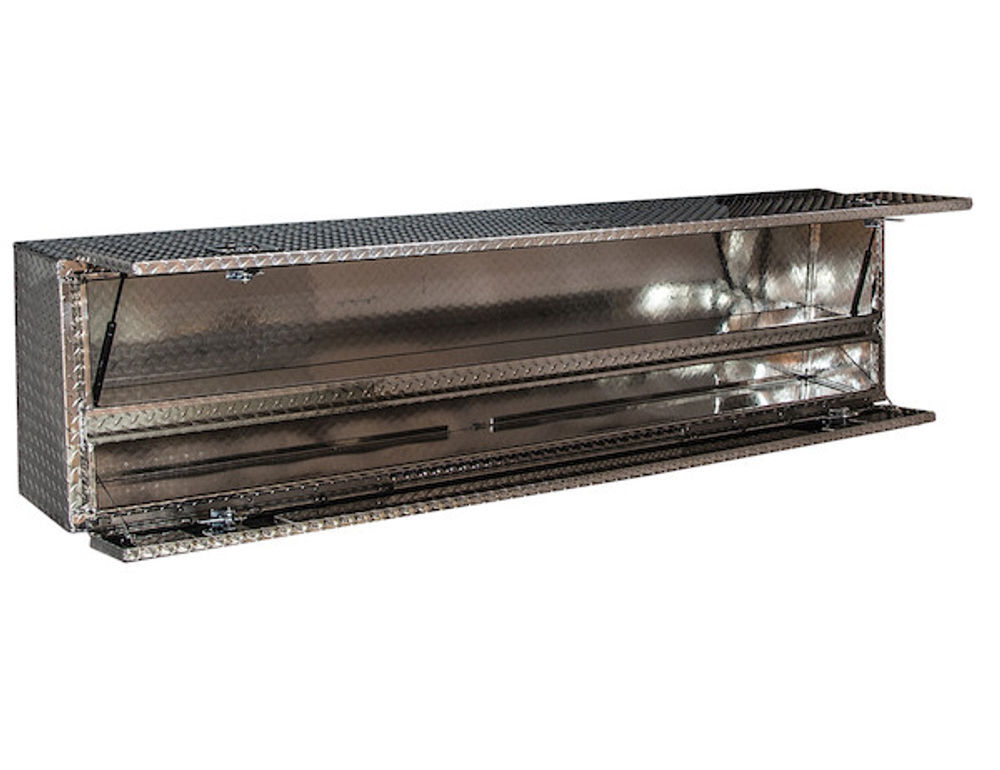 Buyers Products Company 21x13x72 Inch Diamond Tread Aluminum Pick-Up Truck Contractor With Lower Door, large image number 3