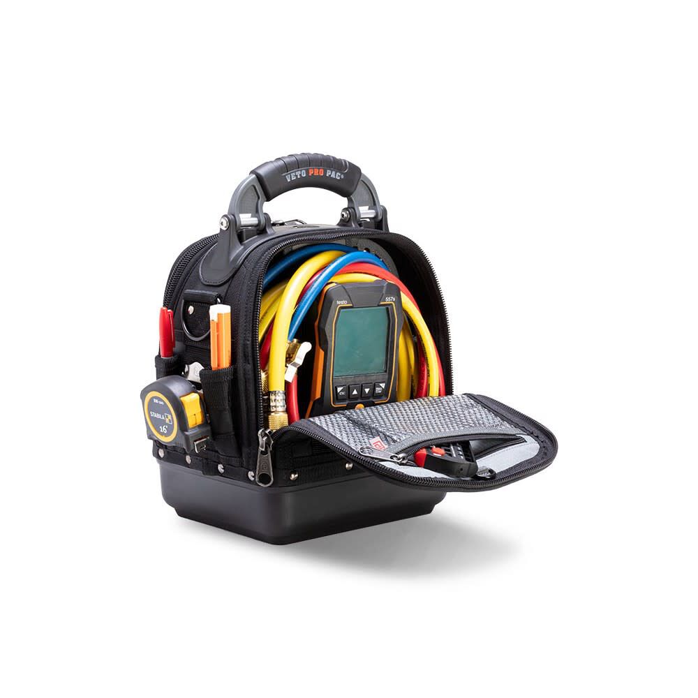 Veto Pro Pac Medium Sized & Compact Technicians Tool Bag, Black, large image number 2