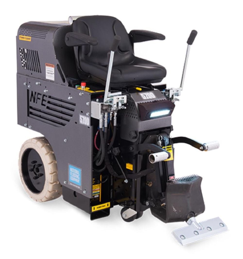 National Flooring Equipment Battery Powered Ride On Scrapper with Manual Lift, large image number 1