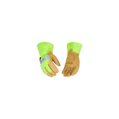 Kinco Hi-Vis Green Grain Pigskin Palm Glove