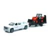 Kubota R630 1:43 Scale Miniature Toy Pull-Back Wheel Loader Set W/Truck, small image number 1