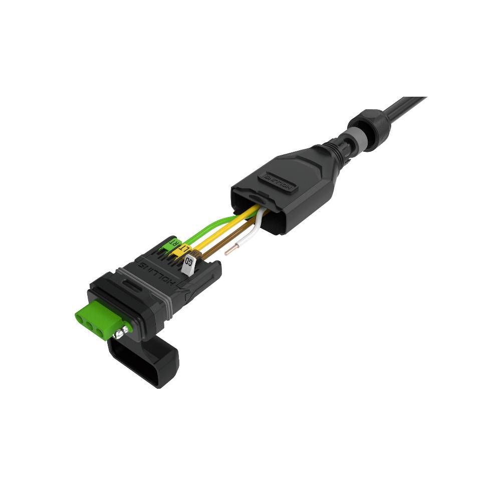 Hollins 4-Pin Flat Vehicle-End Connector, large image number 2