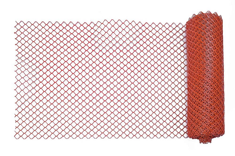 Mutual Industries 4' x 50' Diamond Link Fence - Orange, large image number 1