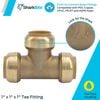 Sharkbite 1in x 1in x 1in Push to Connect Brass Tee, small image number 5