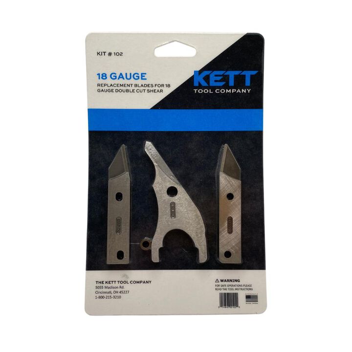 Kett Tool Replacement Blades for 18 Gauge Double Cut Shears