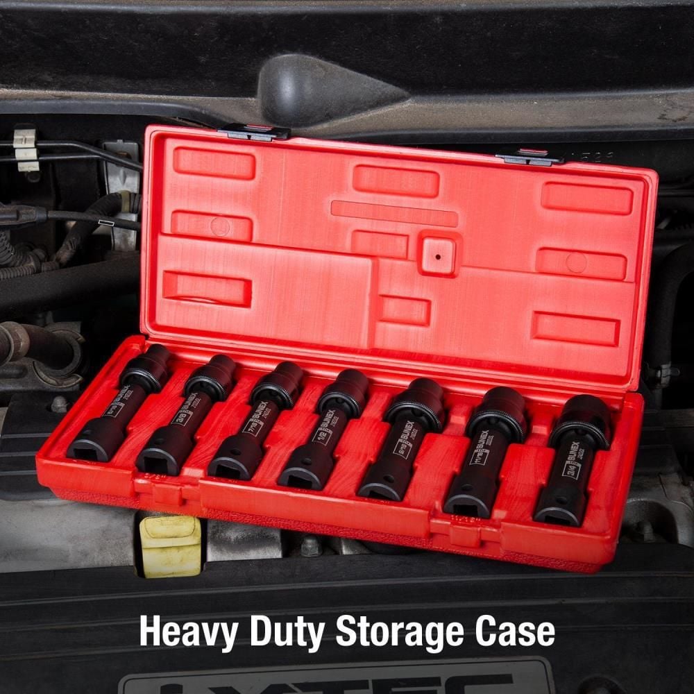 Sunex 7 pc. 1/2 In. Drive 12 Pt. SAE Driveline Limited Clearance Impact Socket Set, large image number 5