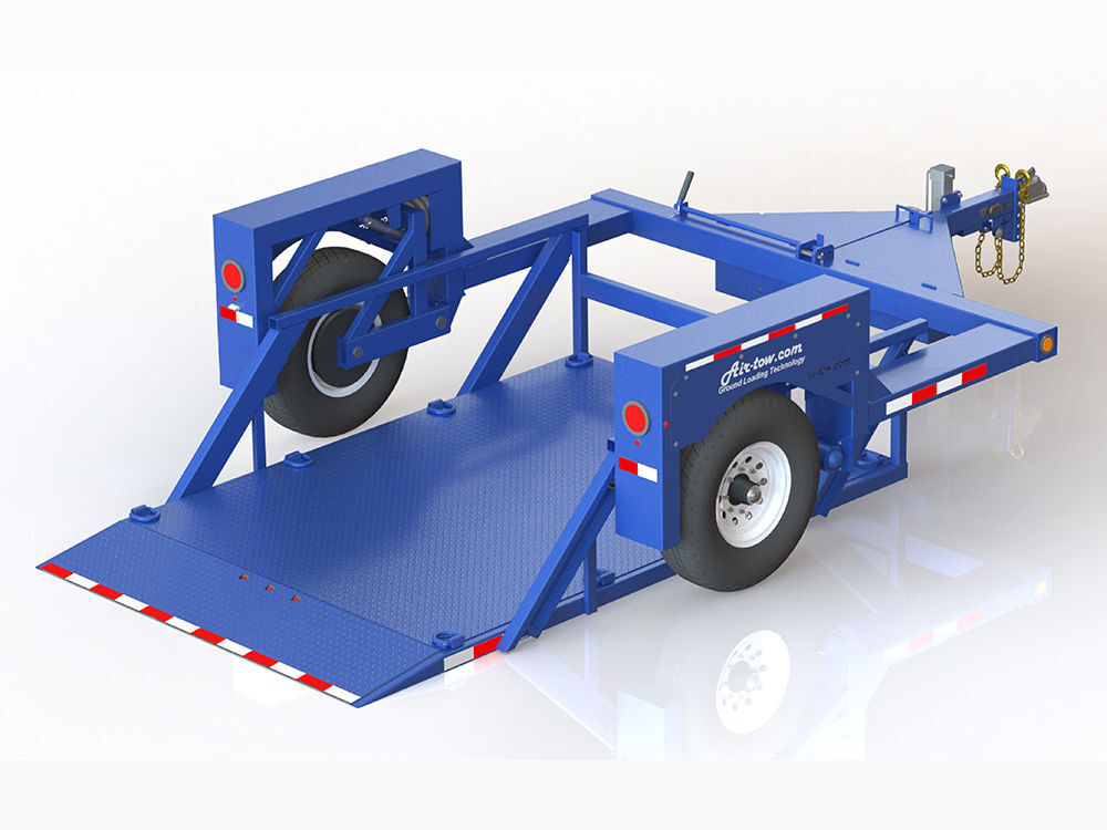 Air-Tow Trailers 10' Drop Deck Trailer 75in Width - 5500# Capacity, large image number 1
