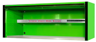 Extreme Tools 72in Green Power Workstation Hutch with Black