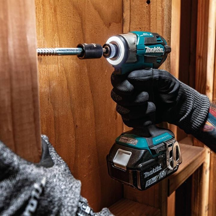 Makita 18V LXT Lithium-Ion Brushless Cordless 2 Piece Combo 5 Ah Kit, large image number 9