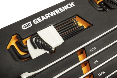 GEARWRENCH SAE/Metric Ratcheting Wrench and Hex Key Set 90T 44pc, large image number 5