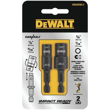 DEWALT Reversible Nut Driver 2pc Set
