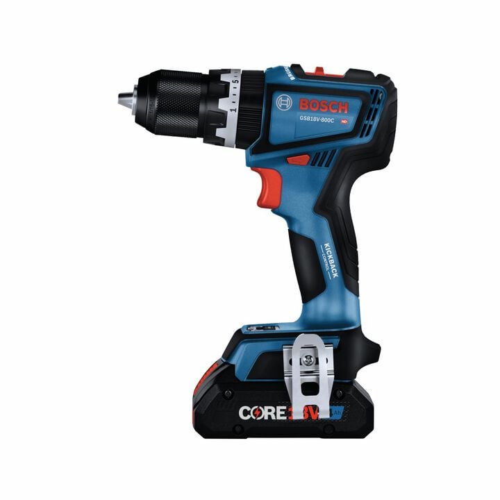 Bosch 1/2 Inch Brushless Connected-Ready Hammer Drill/Driver Kit with (2pk CORE18V 4 Ah Advanced Power Battery, large image number 3