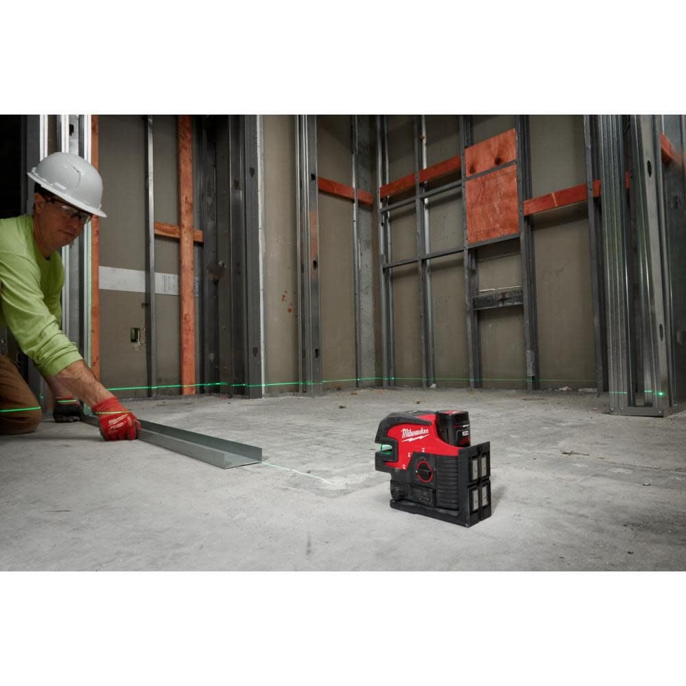Milwaukee M12 Green Laser Cross Line 4 Points Bare Tool 3624 20 Simolary simolary.com 11