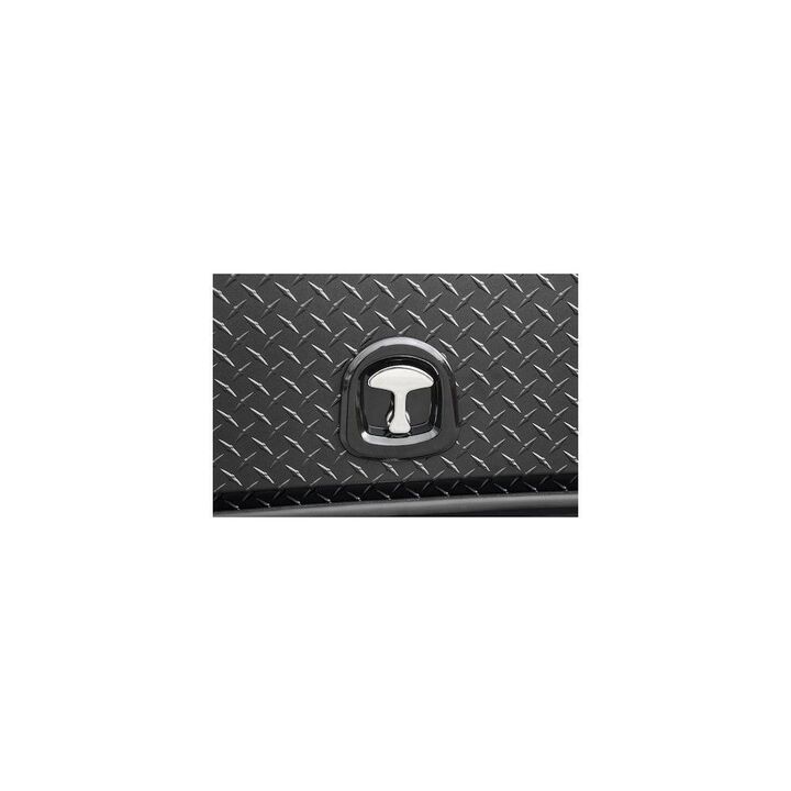 Buyers Products Company 21x18x72 Inch Textured Matte Black Diamond Tread Aluminum Heavy-Duty Flatbed Contractor With Lower Door, large image number 6