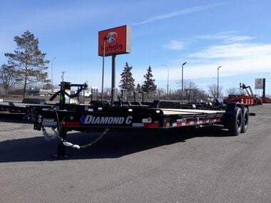 Diamond C 22 Ft. x 82 In. Low Profile Hydraulically Dampened Tilt Trailer, large image number 1