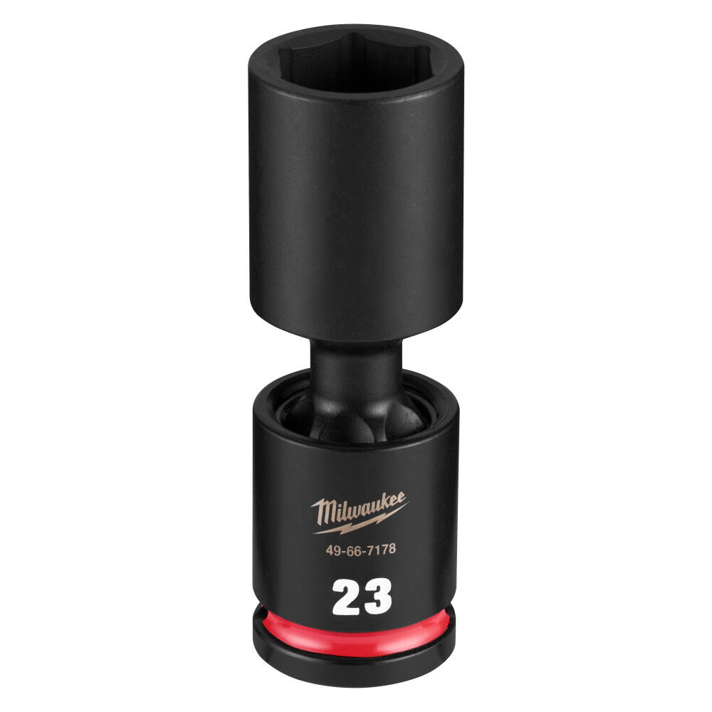 Milwaukee SHOCKWAVE Impact Duty 1/2 Inch Drive 23MM Deep Swivel Socket - 49-66-7178