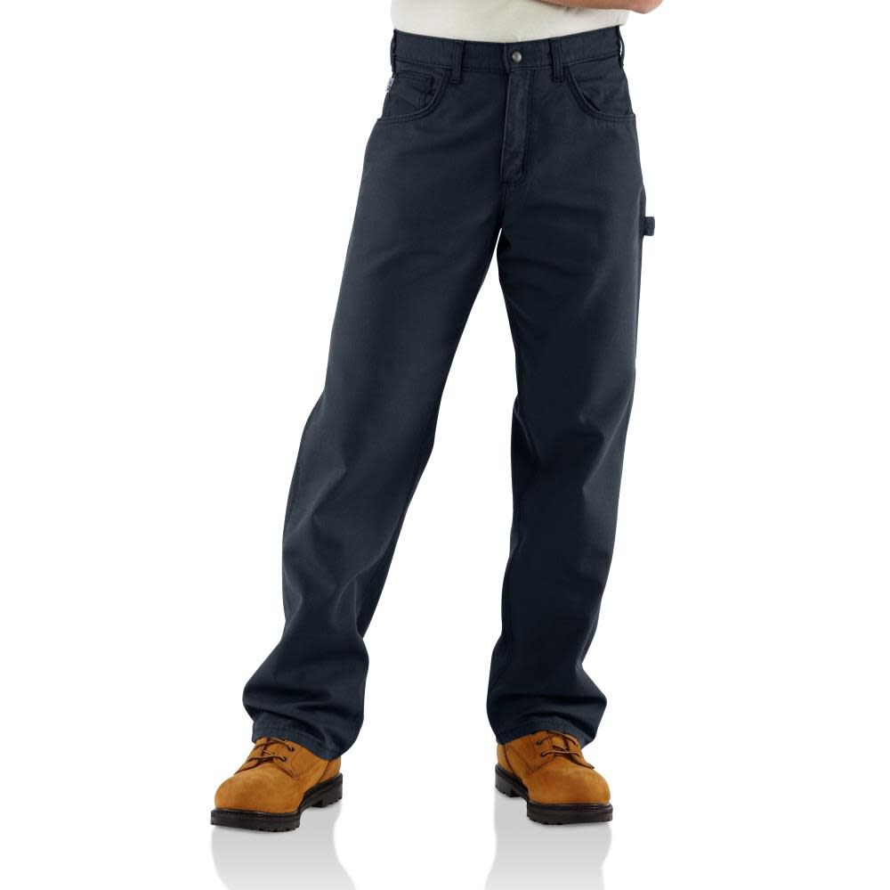 Carhartt Men’s Flame Resistant Loose Fit Midweight Canvas Jean Size 40 x 34 – FRB159DNY-40X34