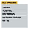 DEWALT 7in Small Angle Grinder Rat Tail with Kickback Brake No Lock On, small image number 3